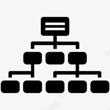 层次结构业务结构指挥链图标图标