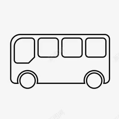 巴士旅游巴士漫游车图标图标