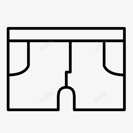 短裤沙滩舒适图标svg_新图网 https://ixintu.com 公园 夏季 沙滩 短裤 舒适 运动