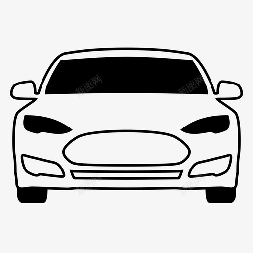 特斯拉s型agony汽车图标svg_新图网 https://ixintu.com agony 汽车 特斯拉s型 电动车
