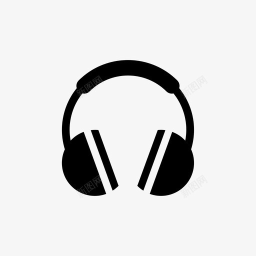 耳机扬声器声音图标svg_新图网 https://ixintu.com 听 听力孔 声音 扬声器 方便 无噪音 电子 耳机 音乐 音频