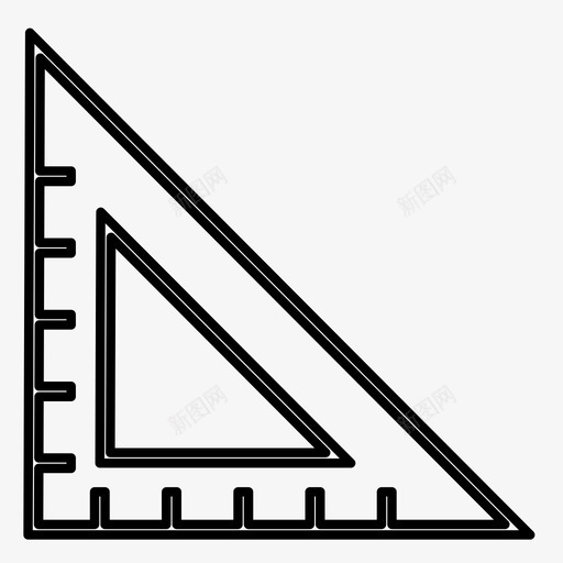 标尺刻度精度图标svg_新图网 https://ixintu.com 减法 几何体 删除 刻度 另一个 尺寸 标尺 正向 测量 添加 精度