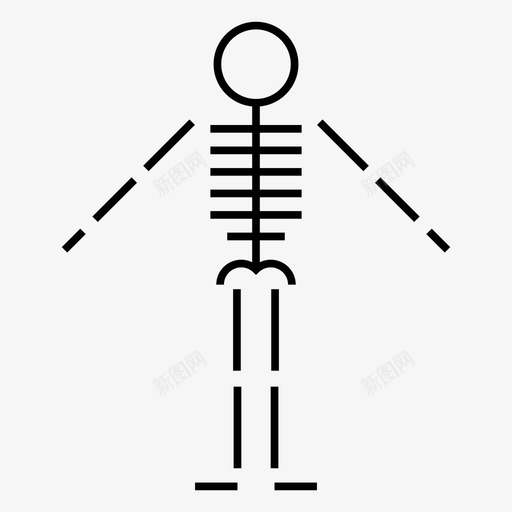 骨骼已售出不图标svg_新图网 https://ixintu.com 不 人类 已售出 持有 框架 粗体 身体 骨骼 黄金
