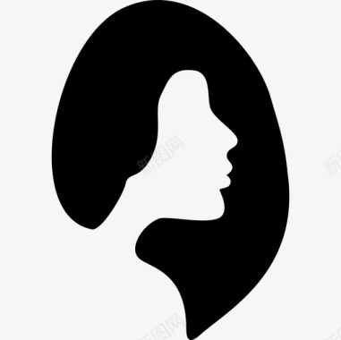女性发廊象征人物发廊图标图标