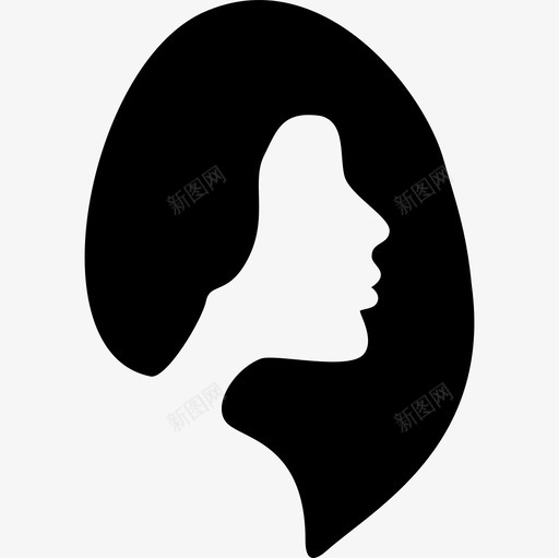 女性发廊象征人物发廊图标svg_新图网 https://ixintu.com 人物 发廊 女性发廊象征