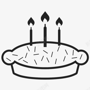 生日蛋糕唱歌礼物图标图标