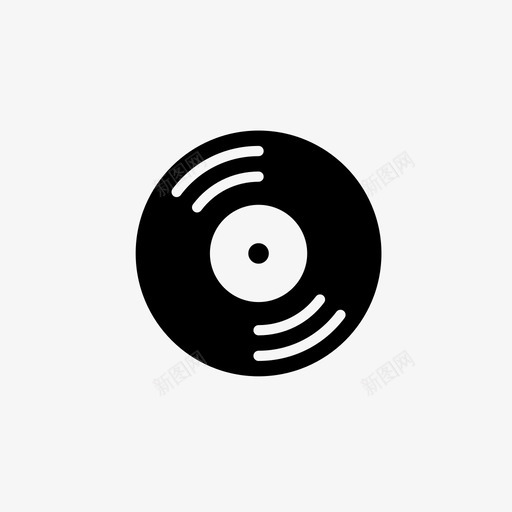 乙烯基唱片留声机图标svg_新图网 https://ixintu.com 48x48像素完美接口 funk lp 乙烯基 唱片 媒体 模拟 留声机 转盘 音乐