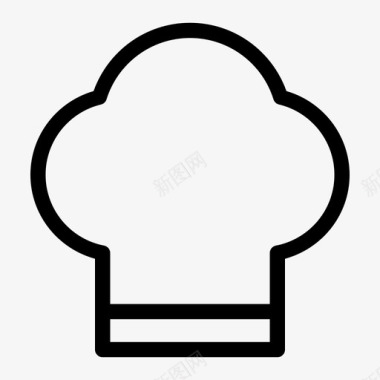 厨师帽烹饪烹饪帽图标图标