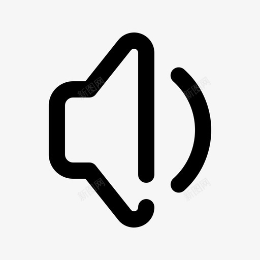 低音量直管扬声器图标svg_新图网 https://ixintu.com 交换 低音量 向下 声音 扬声器 指向 清晰 直管 美观图标 购买 音频控制