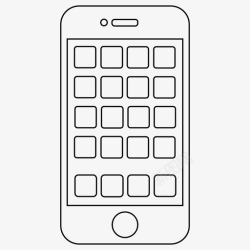 手机财新应用智能手机应用程序应用程序指示图标高清图片