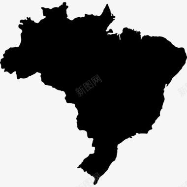 巴西非洲国家图标图标