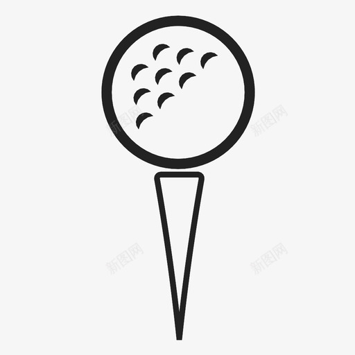 高尔夫球运动售出图标svg_新图网 https://ixintu.com 不 俱乐部会所 售出 大胆 持有 挥杆 游戏 玩 运动 高尔夫球 黄金