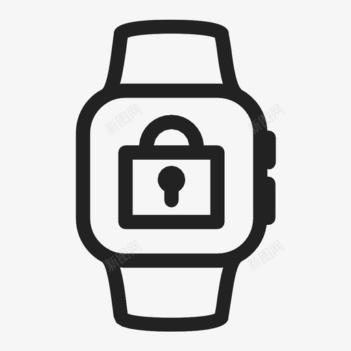 智能手表锁联合安全图标svg_新图网 https://ixintu.com 安全 指示 新 智能手表锁 标记 检查 联合 苹果