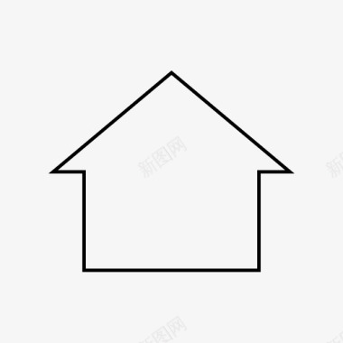 住宅联排别墅单身家庭图标图标