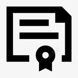 证书放大学位杰作执照图标高清图片