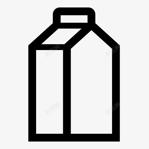 牛奶盒简历打开图标svg_新图网 https://ixintu.com 占星术 打开 牛奶 牛奶盒 简历 资料 运输