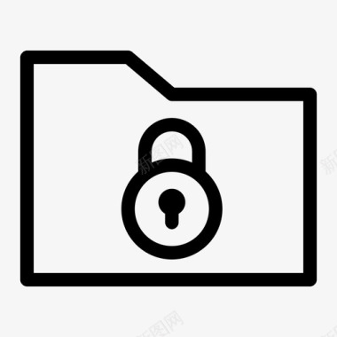 锁定文件夹安全性隐私图标图标
