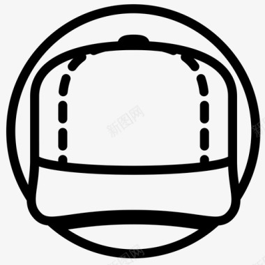 帽子棒球帽头图标图标