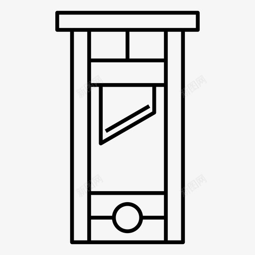 断头台斩首刀片图标svg_新图网 https://ixintu.com 刀片 切断 惩罚 斩首 断头台 机器 死亡 滑动 谋杀