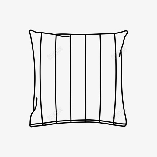 枕头休息放松图标svg_新图网 https://ixintu.com 休息 宜家 宜家家具 家具 床 房子 放松 枕头 睡眠 舒适 装饰