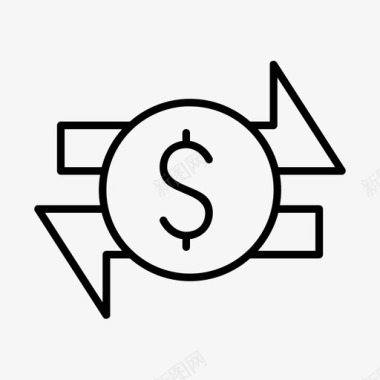 转账业务现金转账图标图标