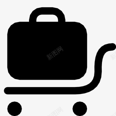 行李车手推车行李箱图标图标