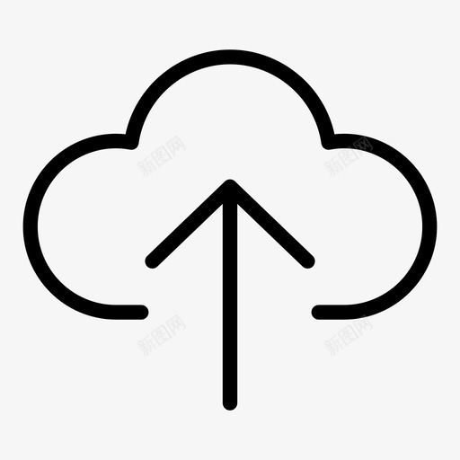 上传到云存储空间图标svg_新图网 https://ixintu.com ui大纲 上传到云 云存储 云计算 发送 向上箭头 存储 接收 数据存储 空间