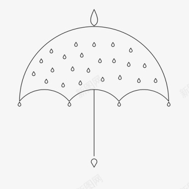 雨伞印度婚礼元素图标图标