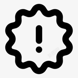 检查提纲感叹号贴纸慢销售图标高清图片