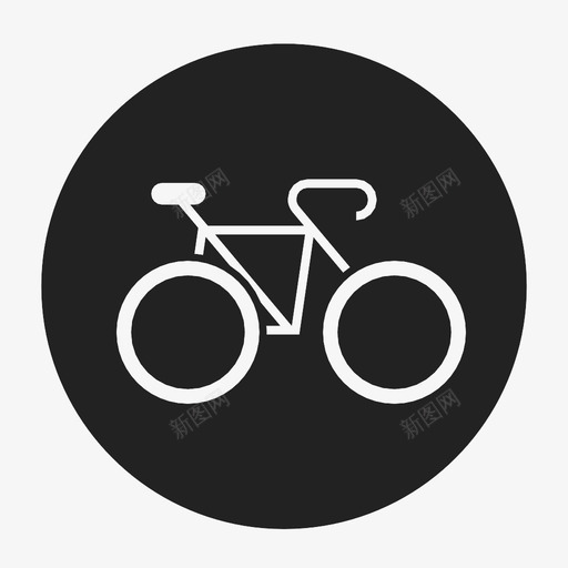 自行车比赛移动图标svg_新图网 https://ixintu.com 两个轮子 比赛 移动 自行车 赢 运动