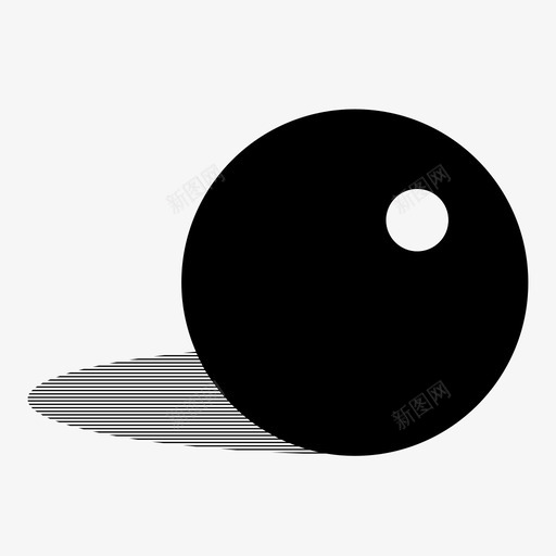 球标志阴影图标svg_新图网 https://ixintu.com 三维 单击 大理石 恢复 打开 文档 标志 滚动 球 球体 阴影