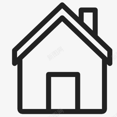 住宅屋顶物业图标图标