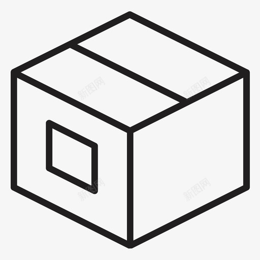 箱子纸箱封闭的图标svg_新图网 https://ixintu.com 仓库 包装 容器 封闭的 箱子 纸箱