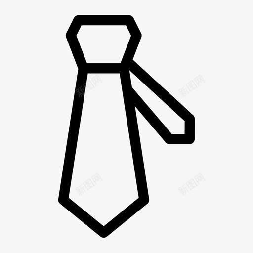 采购产品领带男装结图标svg_新图网 https://ixintu.com 商务领带 时尚 时装 服装 正式礼服 正式领带 男装 结 著名图标线 采购产品领带 风格