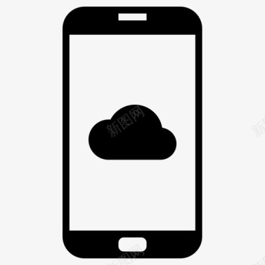 智能手机云存储三星云图标图标