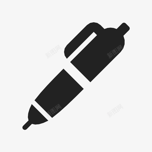 钢笔圆珠笔编辑图标svg_新图网 https://ixintu.com 书写 圆珠笔 墨水 工具 笔尖 编辑 钢笔 铅笔