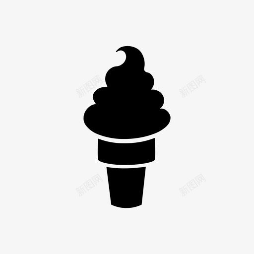 软冰淇淋冰淇淋食品图标svg_新图网 https://ixintu.com 冰淇淋 欧式 甜 甜点 美味 软冰淇淋 食品