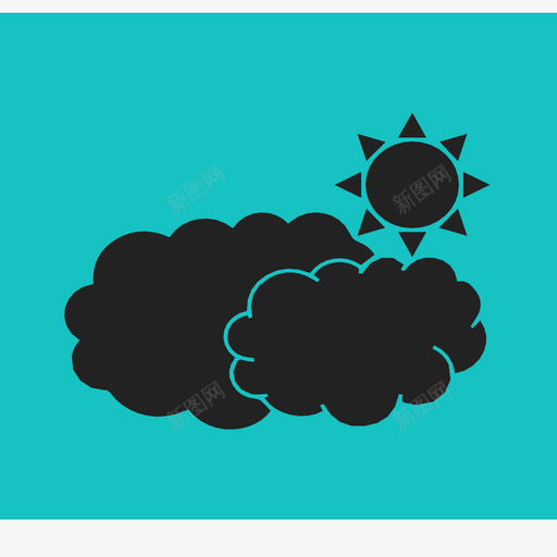 阴天气候云图标svg_新图网 https://ixintu.com 云 天气 太阳在云后面 太阳看不见 好天气 气候 阴天 阴霾 雾