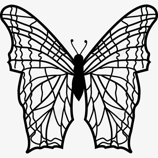 有复杂细线的蝴蝶从俯视图上画出翅膀动物蝴蝶图标svg_新图网 https://ixintu.com 动物 有复杂细线的蝴蝶从俯视图上画出翅膀 蝴蝶