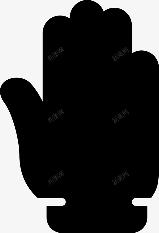 五个手指人体握持图标svg_新图网 https://ixintu.com 五个手指 人体 手 手势 手套 振动 握持 砸图标手势实心