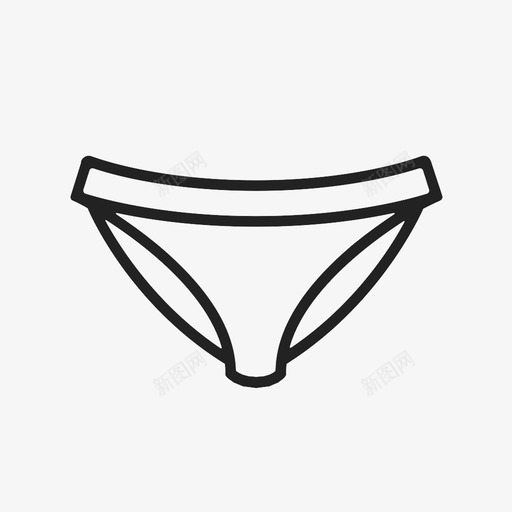 内衣裤子内裤图标svg_新图网 https://ixintu.com 内衣 内裤 女性 布料 材料 物品 裤子