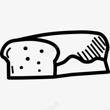 面包淀粉黑麦图标图标