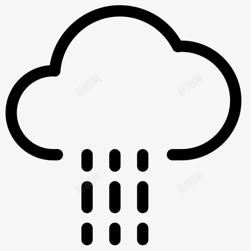 雨天气水图标svg_新图网 https://ixintu.com 信息 十二生肖 天气 天空 数据 文件 星座 水 滴 雨