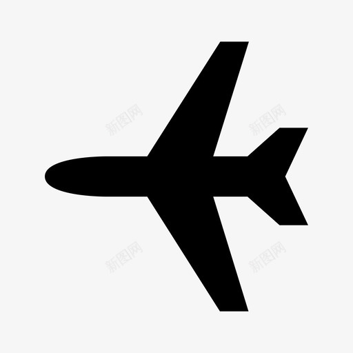 飞机快速飞行图标svg_新图网 https://ixintu.com 快速 承运人 旅行 机场 目的地 飞机 飞行