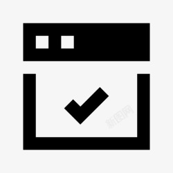 注册标记浏览器检查标记认证浏览器网站验证图标高清图片
