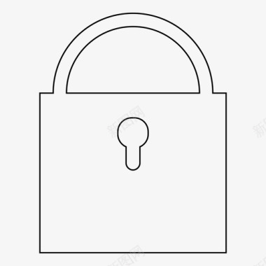 锁锁安全通道图标图标