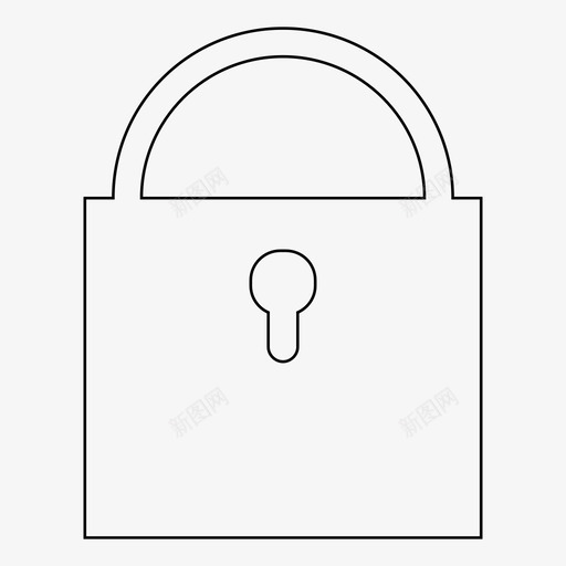 锁锁安全通道图标svg_新图网 https://ixintu.com 锁 锁安全通道
