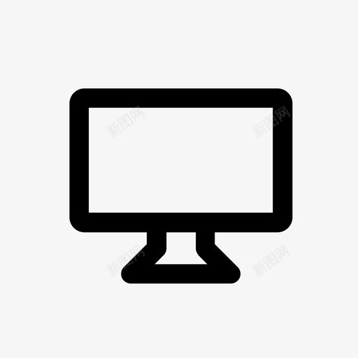 显示器计算机控制台图标svg_新图网 https://ixintu.com 屏幕 控制台 显示器 电视 表面 计算机