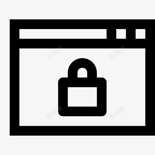 锁浏览器安全隐私图标svg_新图网 https://ixintu.com 商务服务第二卷 增长 安全 密码 桌面 窗口 计算机 锁浏览器 隐私