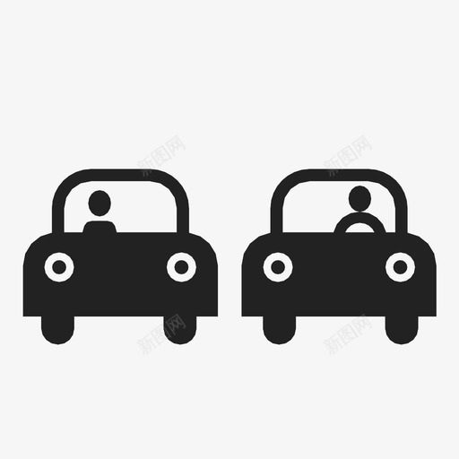 两车道图标svg_新图网 https://ixintu.com 两车道